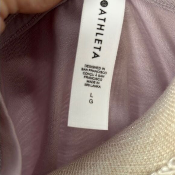 Athleta Purple Short Sleeve Relaxed T-Shirt NWOT - Picture 2 of 5